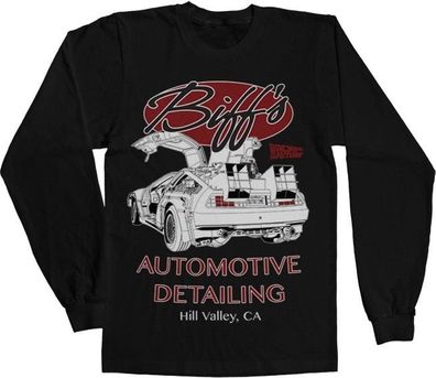 Back to the Future Biff's Automotive Detailing Longsleeve Tee Black-L