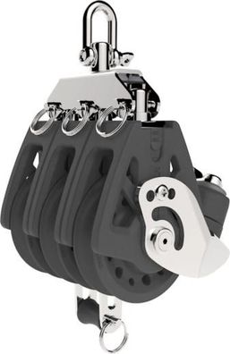 Lewmar, Synchro Block Triple HF Becket & Klemme, Schwarz