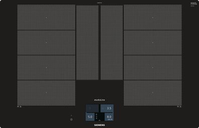 EX801KYW1E iQ700, Autarkes Kochfeld schwarz, Home Connect