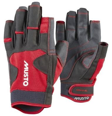 Musto, Segelhandschuh Performance Glove 2.0 S/F Kurz, Rot