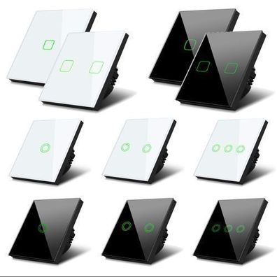 Lichtschalter Einbauschalter Wechselschalter Touch LED Hintergrundbeleuchtung