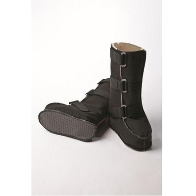 Stiefel med. Fell mit Klett + Nylon Gr. 33/34 schwarz