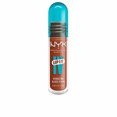 NYX Professional MAKEUP Lipgloss Lip IV Gloss Serum, 01 Caramel Drip, 5 ml