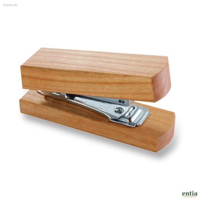 Mini-Hefter Kirschbaumholz – Handgefertigt für den Schreibtisch