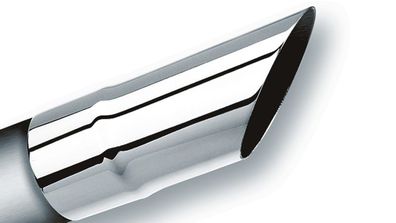 Universal Borla Endrohr 2,5" (63,5mm) Abgeschrägt Edelstahl Poliert Schraubbar