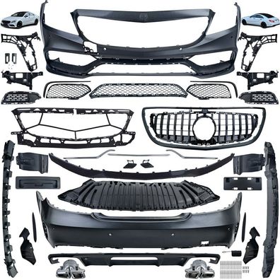 Sport Bodykit Stoßstangen Grill Diffusor für Mercedes CLS C218 W218 2011-2018