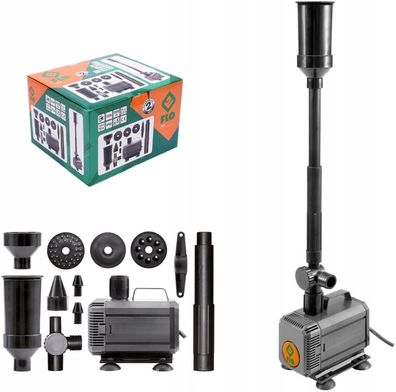Fontänenpumpe 100W 4500 l/h mit Filter und 5 Düsen
