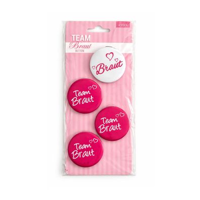 Team Braut JGA Buttons JGA Accessoires Frauen Anstecker Junggesellinnenabschied