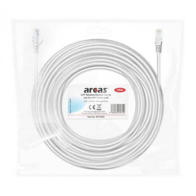 ARCAS Netzwerkkabel DSL Netzwerk Cat 5e Internetkabel RJ45 LAN Kabel 15m
