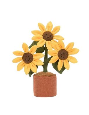 NEU Jellycat Sonnenblume Plüschtier Kuscheltier Stofftier Pflanze Spielzeug 35CM