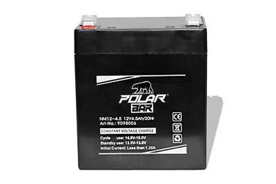 Polar Bär Batterie Blei Gel Akku NM12-4.5 12V 4,5Ah wartungsfrei Powerbatterie