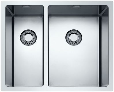 Einbauspüle Corno Piu PFU11, Spüle, Edelstahl, Becken links