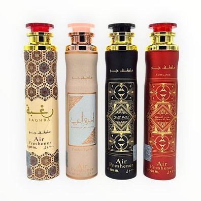 Lattafa Raumduft Set Lufterfrischer 4x300ml=1200ml