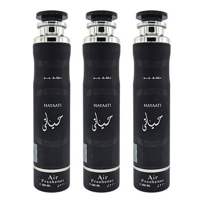 Lattafa Raumduft Set Lufterfrischer Hayaati 3x300ml=900ml