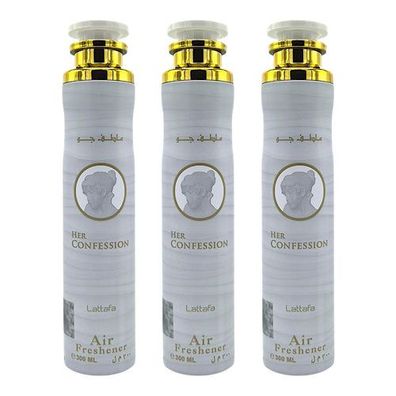 Lattafa Her Confession Raumduft Set 3x300ml – Lufterfrischer & Raumspray