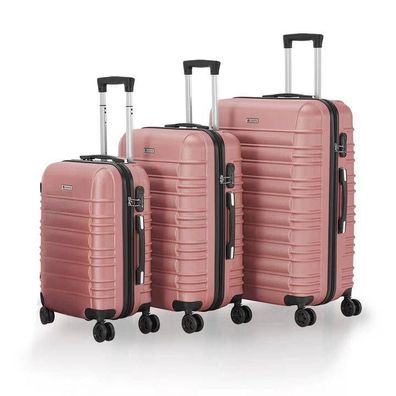 Koffer Reisekoffer Kofferset Hartschale 3 teilig Trolley Set Rosa B-WARE