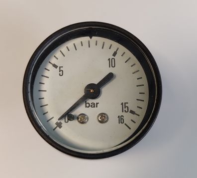 Watts F+R100 Manometer 0-16 bar Ø 50 mm axial AG 1/4"