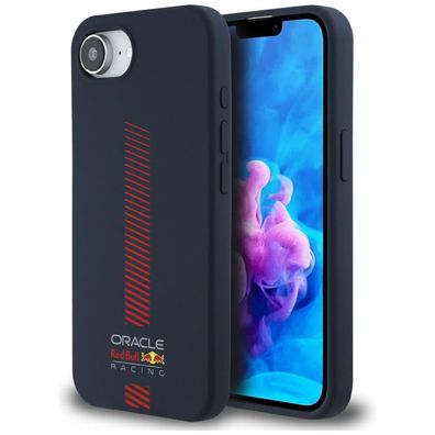 Hülle iPhone 16e Red Bull Racing MagSafe Silikon blau Logo