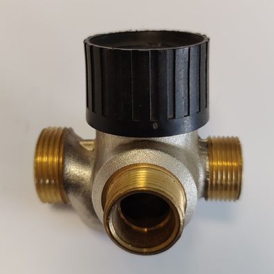 Rossweiner 3-Wege-Ventil AG 3/4" x 1/2" x 1/2" mit Entlüftung, schwere Ausführung