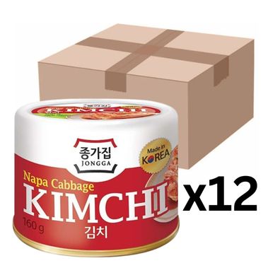 12er-Pack Jongga Napa Cabbage Kimchi Chinakohl 160g