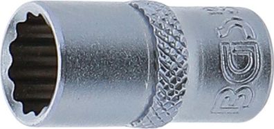 BGS Steckschlüssel-Einsatz Zwölfkant | Antrieb Innenvierkant 6,3 mm (1/4") | SW 9 mm