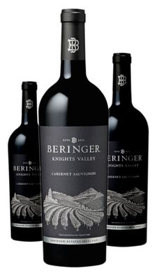3 x Beringer Cabernet Sauvignon Knights Valley – 2018