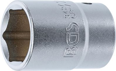 BGS Steckschlüssel-Einsatz Sechskant | Antrieb Innenvierkant 20 mm (3/4") | SW 27 mm