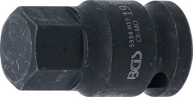 Kraft-Bit-Einsatz | Länge 42 mm | Antrieb Innenvierkant 12,5 mm (1/2") | Innensechsk