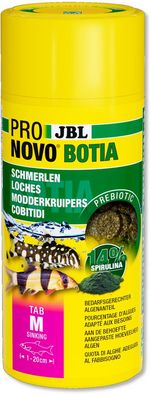 JBL ProNovo BOTIA TAB M 250ml Futter für Saugschmerlen Flossensauger Dornaugen uvm