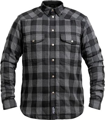 John Doe Motorrad Hemd Motoshirt Lumberjack XTM Grey/Black