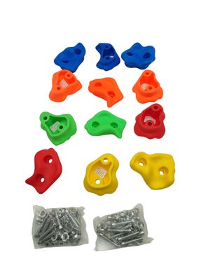 GO!elements Klettergriffe Kinder 12 Stück mit Befestigungsmaterial