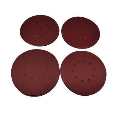Schleifpapier 225 mm Klett 60 Stk 10-Loch Set P40 P60 P80 P120