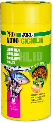 JBL ProNovo Cichlid Grano M 1000ml Futter für kleine Buntbarsche von 8-20 cm