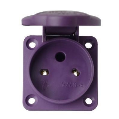 Einbausteckdose gerade 48V 10A 2P IP54 Steckdose