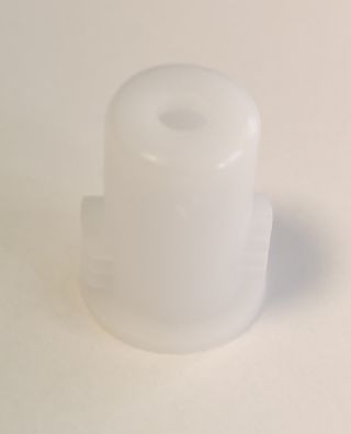 WS Steckkupplung 1-flächig Ø 8 mm Länge 19 mm Mitnehmer einstufig weiß