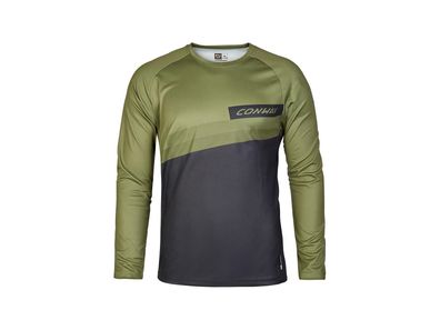 CONWAY Langarmtrikot "RIDE Tee LS" 100 % moss / black, Gr. S