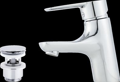 Mora CERA B5 Waschtisch Einhebelmischer mit Ablaufventil Chrom