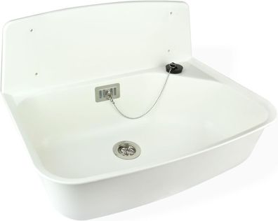 Haas Wandausgussbecken komplett - weiß SOPHIA