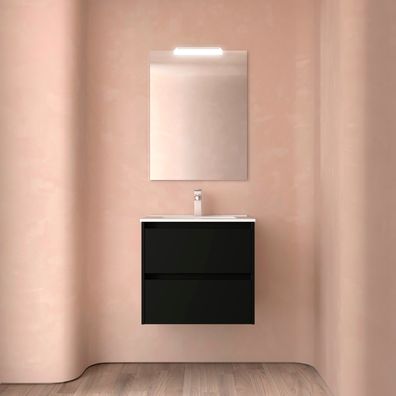 Noja Komplett-Set 700 2 Schubladen Black Satin