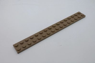 Lego Platte 2x16 plate 4282 dunkel beige dark tan