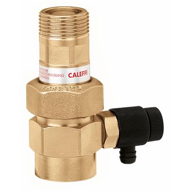 Caleffi Automatische Absperrverschraubung m. Entleerungshahn - 6 bar - 3/4 für Ausdeh