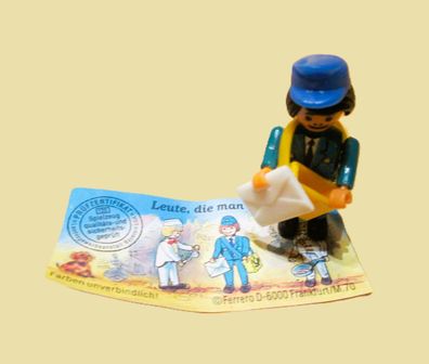Postbote mit Beipackzettel