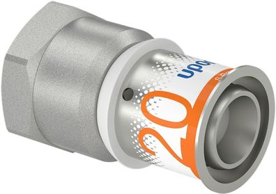 Uponor Übergangsmuffe S-Press PLUS aus Messing, verzinnt 20mmx3/4 IG