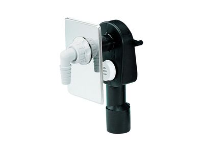 Dallmer Wand-Waschgeräte-Siphon HL 400 Abdeckpl. a. ES 110x160mm DN 40/50