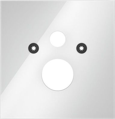 TECE WC-Glasplatte lux für Standard WC, Glas weiß