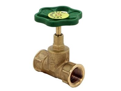 JS Durchgangsventil, Uffenanschl. O. ENTL., TEIG. Spindel, N20, G3/4"