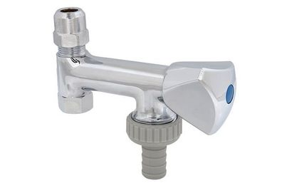 JS Geraeteventil FUER Eckventil SV,3-KANTGR., N10,3/8", OL. CHROM