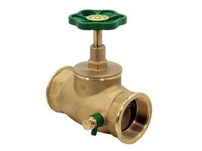 JS Durchgangsventil, Uffenanschl. M. ENTL., TEIG. Spindel, N50, G 2"