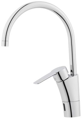 MORA CERA duo Spültisch Hybrid m. Hygienespülung Batterieb. m. Sensor Chrom