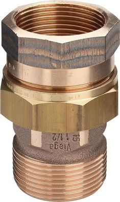 Raccord fileté Viega en fonte rouge, joint plat, I/A, 1/2"